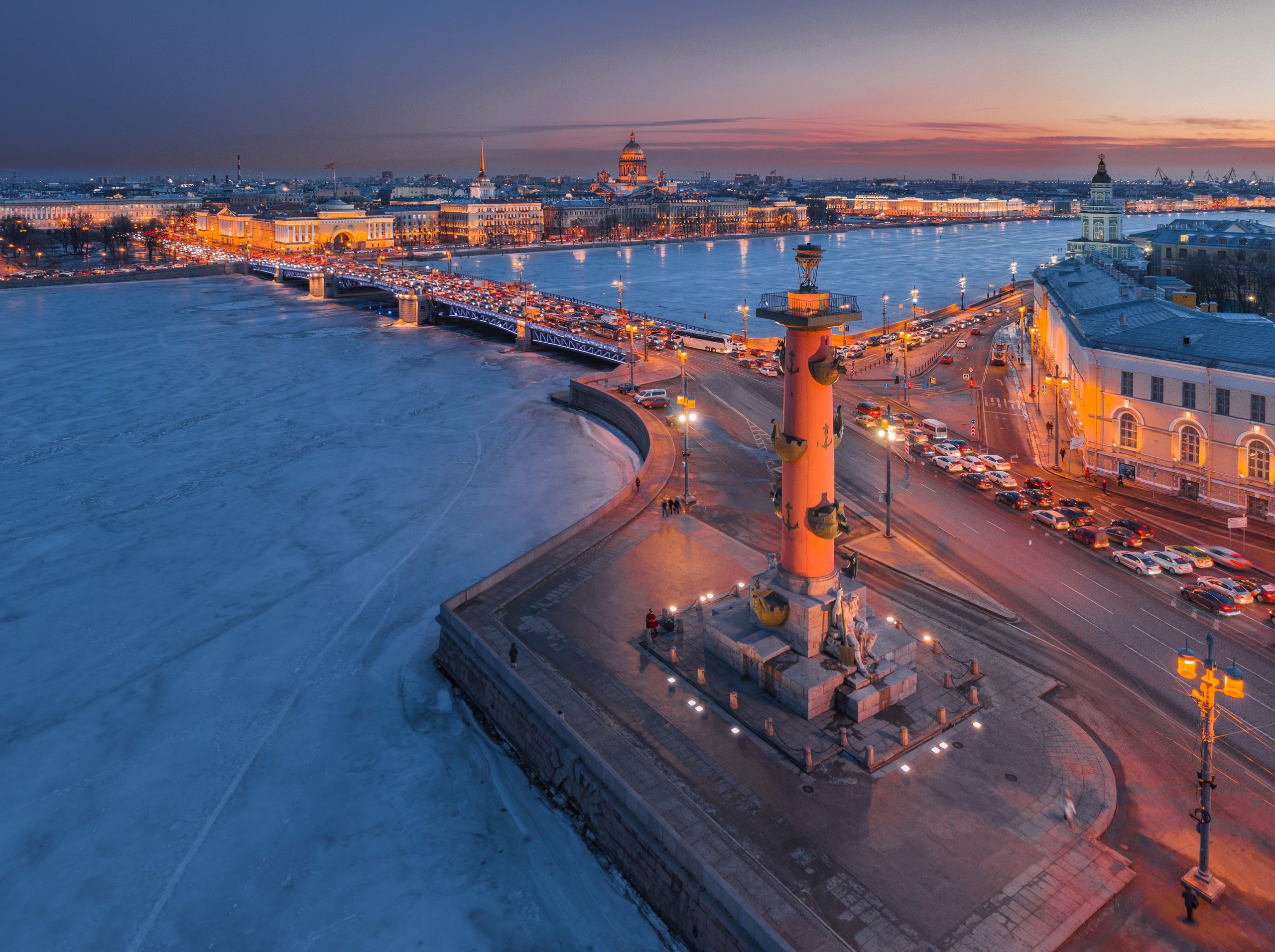 Петропавловский мост на Петроградке Санкт Петербург